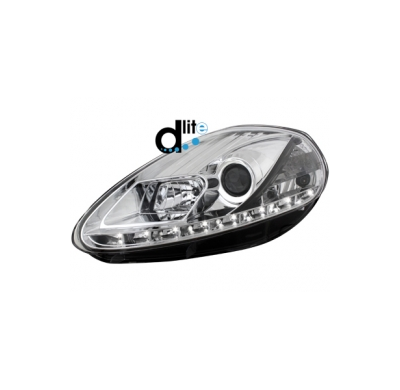 Faros Luz Diurna Fiat G.Punto 05-08_Homologacion R87_Cromado