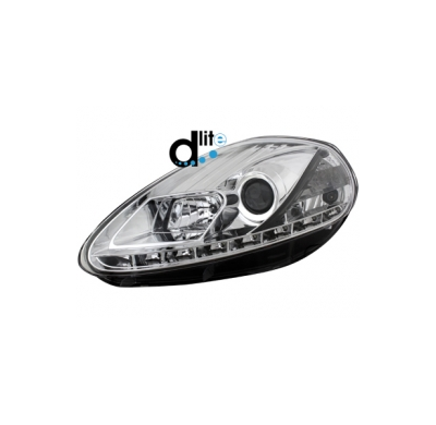 Faros Luz Diurna Fiat G.Punto 05-08_Homologacion R87_Cromado