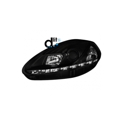 Faros Luz Diurna Fiat G.Punto 05-08_Homologacion R87_Black