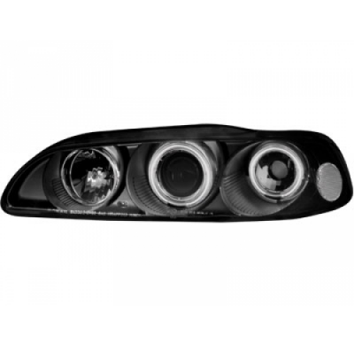 Faros Delanteros Honda Civic 2/3t 91-95 _ 2 Ccfl Slr _ Negro