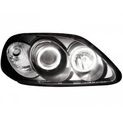 Faros Delanteros Honda Civic 2/5t 96-98 _ 2 Ccfl Slr _ Negro