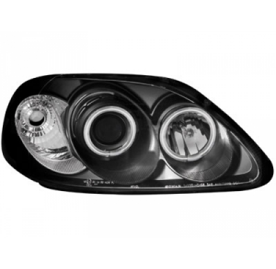 Faros Delanteros Honda Civic 2/5t 96-98 _ 2 Ccfl Slr _ Negro