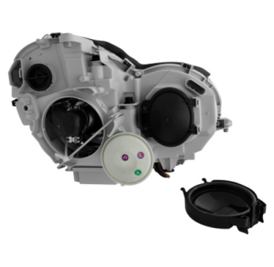 Faros Delanteros Mercedes Benz W203 C Class 00-06_Xenon_Negro