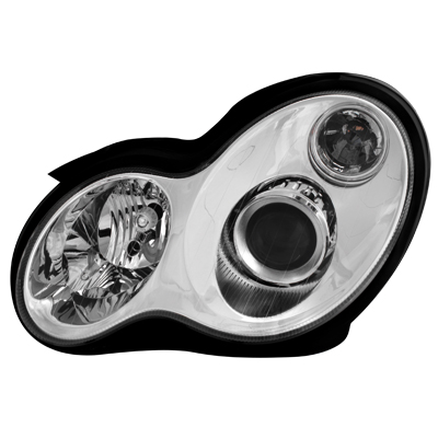 Faros Delanteros Mercedes Benz W203 C Class 00-06_Cromado