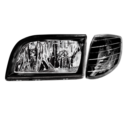 Faros Delanteros Mercedes Benz W140 S Class 92-98_Negro