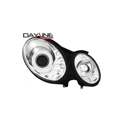 Faros Luz Diurna Mercedes B. W211 E-Klasse 02-06 Cromado
