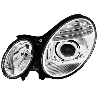 Faros Delanteros Mercedes Benz W211 E Class 02-06_Xenon_Cromado