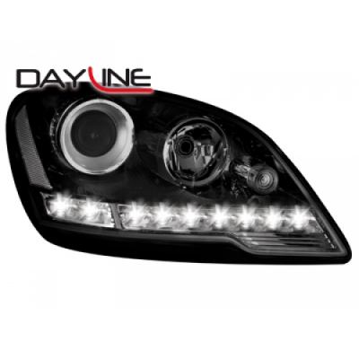 Faros Luz Diurna Mercedes Benz W164 M 08+ _ Cromado