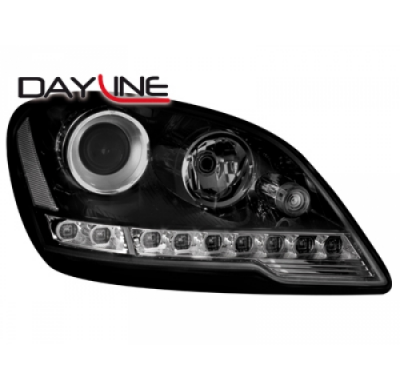 Faros Luz Diurna Mercedes Benz W164 M 08+ _ Cromado