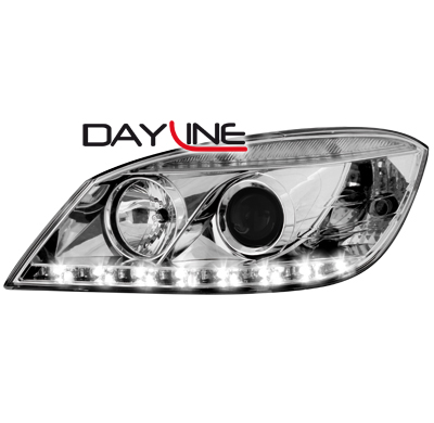 Faros Luz Diurna Mercedes Benz C Class W204 07-12_Chrom