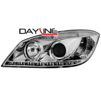Faros Luz Diurna Mercedes Benz C Class W204 07-12_Chrom