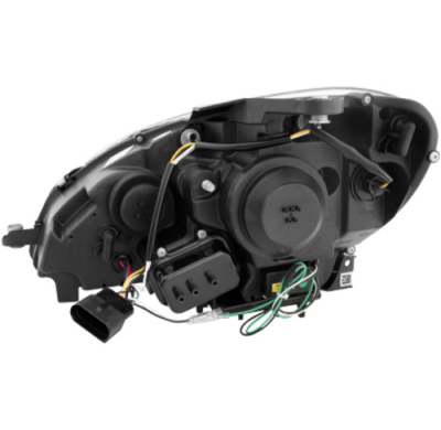 Faros Luz Diurna Mercedes Benz C Class W204 07-12_Negro