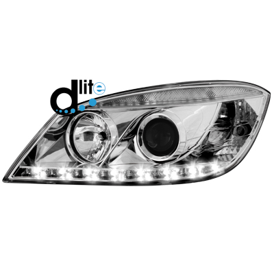 Faros Luz Diurna Homologacion R87 Mercedes Benz C-Klasse W204 07-12_Cromado