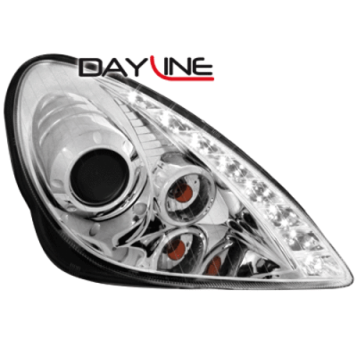 Faros Delanteros Mercedes Benz R171 Slk 03-08 _ Cromado