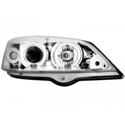 Faros Delanteros Opel Astra G 98-04 _ 2 Ccfl Slr _ Cromado