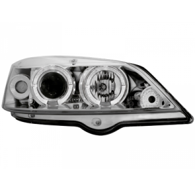 Faros Delanteros Opel Astra G 98-04 _ 2 Ccfl Slr _ Cromado