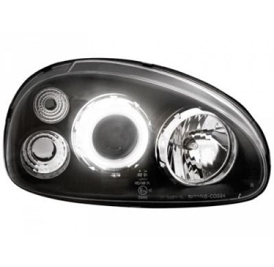 Faros Delanteros Opel Corsa B 3/5t 03.93-01 _ 1 Ccfl Slr _ Negro