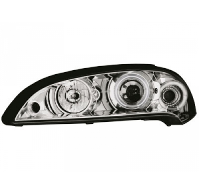 Faros Delanteros Opel Tigra 94-00 _ 2 Ccfl Slr _ Cromado