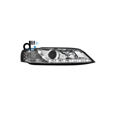 Faros Luz Diurna Opel Vectra B 96-98_Homologacion R87_Cromado