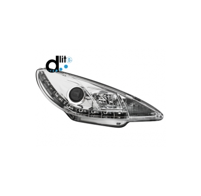 Faros Luz Diurna Peugeot 206 98-07 _Homologacion R87 _ Cromado