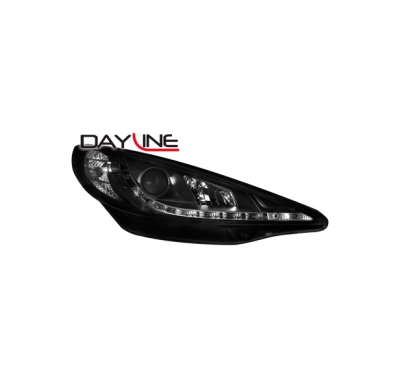 Faros Luz Diurna Peugeot 207 06+ _  Negro
