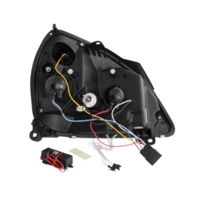 Faros Delanteros Renault Clio Mk3 01-05_2 Ccfl Angel Eyes_Negro