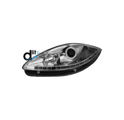 Faros Luz Diurna Seat Leon 1p Homologacion R87 _ Cromado