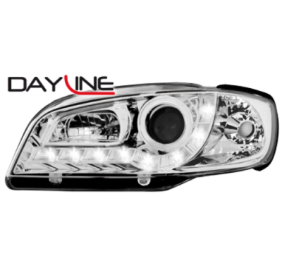 Faros Luz Diurna Seat Ibiza 6k2 99-02 Drl-Optic Cromado