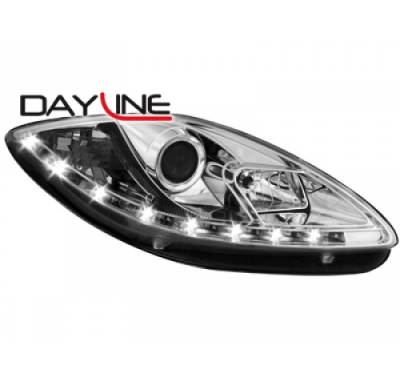 Faros Luz Diurna Seat Leon 1p 09+ _ Cromado