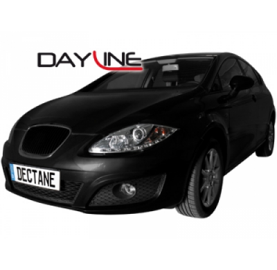 Faros Luz Diurna Seat Leon 1p 09+ _ Cromado