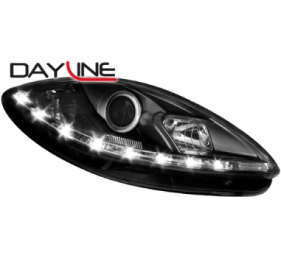 Faros Luz Diurna Seat Leon 1p 09+ _ Negro