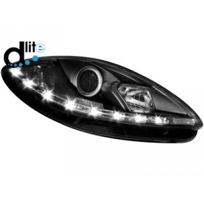 Faros Luz Diurna Homologacion R87 Seat Leon 1p 09+ Luz Diurna _ Negro