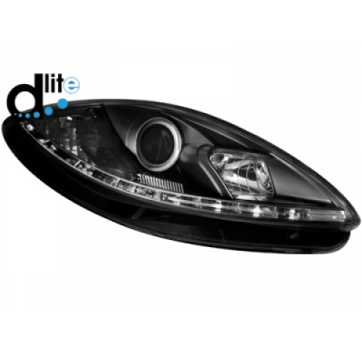 Faros Luz Diurna Homologacion R87 Seat Leon 1p 09+ Luz Diurna _ Negro