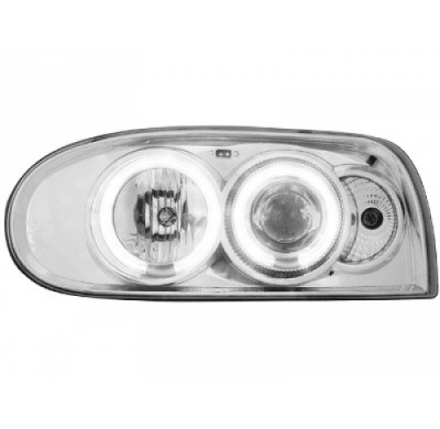 Faros Delanteros Vw Golf Iii 92-98 _ 2 Ccfl Slr _ Cromado