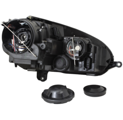 Faros Delanteros Vw Golf V 03-07_Gti Look_Negro