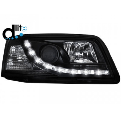 Faros Luz Diurna Homologacion R87 Vw T5 03-09 _ Luz Diurna _ Negro