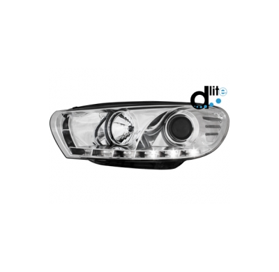 Faros Luz Diurna Vw Scirocco Iii Homologacion R87 _ Cromado