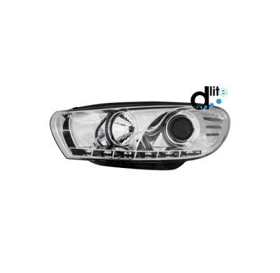 Faros Luz Diurna Vw Scirocco Iii Homologacion R87 _ Cromado