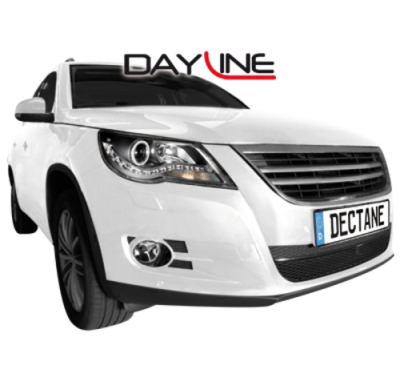 Faros Luz Diurna Vw Tiguan 07-11_Negro