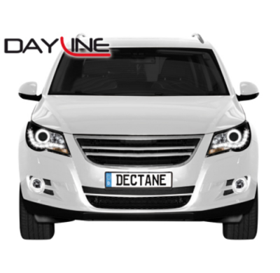 Faros Luz Diurna Vw Tiguan 07-11_Negro