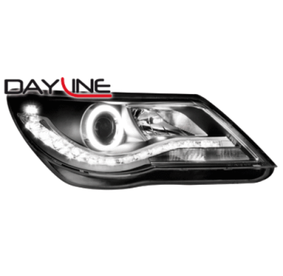Faros Luz Diurna Vw Tiguan 07-11_Negro