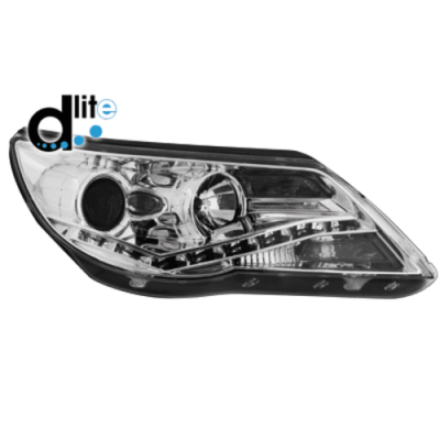 Faros Luz Diurna Vw Tiguan 07-11_Cromado Homologacion R87