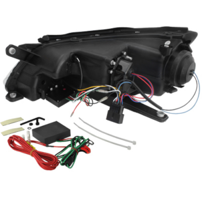 Faros Luz Diurna Vw Tiguan 07-11_Negro Homologacion R87