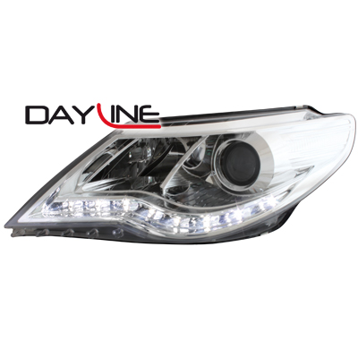 Faros Luz Diurna Vw Passat 3c 05+_Drl Optic_Negro
