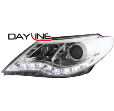 Faros Luz Diurna Vw Passat 3c 05+_Drl Optic_Negro