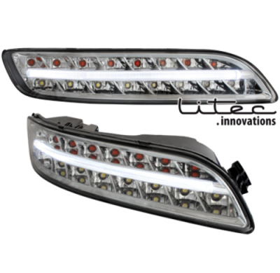 Litec Led Intermitente Delantero + Luz Diurna Porsche 997 _ Cromados