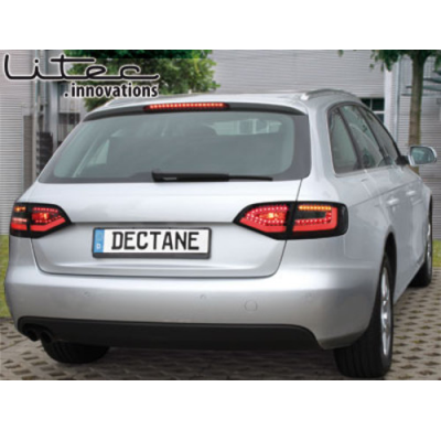 Litec Led Pilotos Traseros Audi A4 B8 (8k) Avant _ Negros/Ahumados Intermitente Dinamico