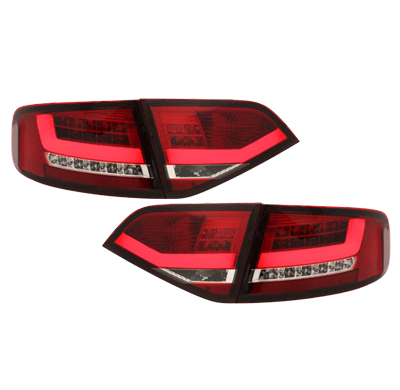 Led Pilotos Traseros Audi A4 B8 8k Lim. 07+ _ Rojo/Claro