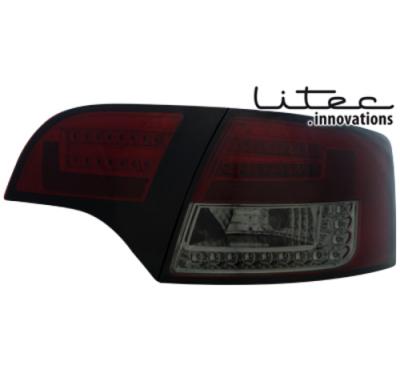 Litec Led Pilotos Traseros Audi A4 Avant B7 04-08 _ Rojo/Ahumados