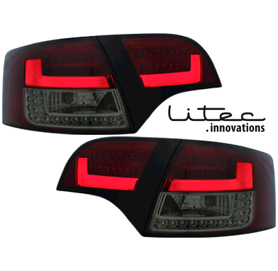 Litec Led Pilotos Traseros Audi A4 Avant B7 04-08 _ Rojo/Ahumados